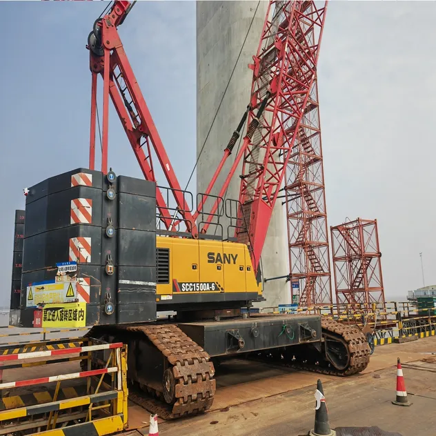 Nuevo Stock Entrante 2021 Año Sany 1500A 150t Grúa Oruga Usada
