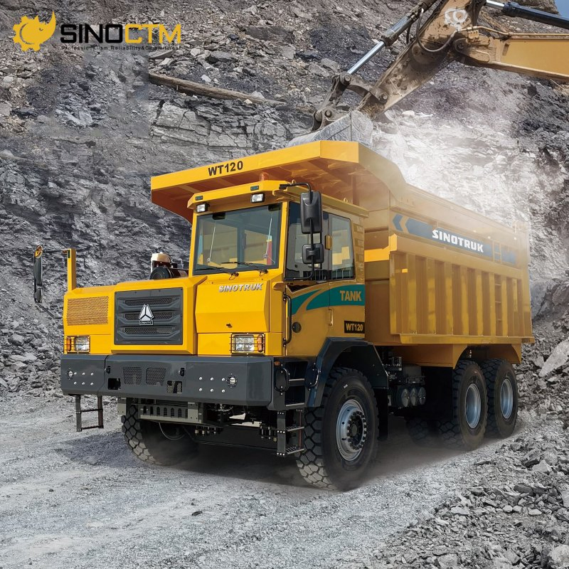 Camión volquete rígido Sinotruk HOWO 105t 10wheels 530HP camión dumper para minería de carbón fuera de carretera en venta