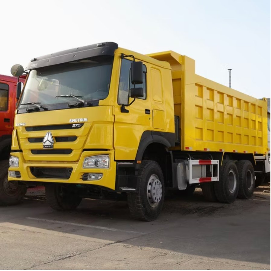 Camión volquete articulado usado HOWO de Sinotruk, Beiben, FAW, Foton para transporte de arena y piedra pesada 371HP 375HP 6X4 Camiones usados de cantera