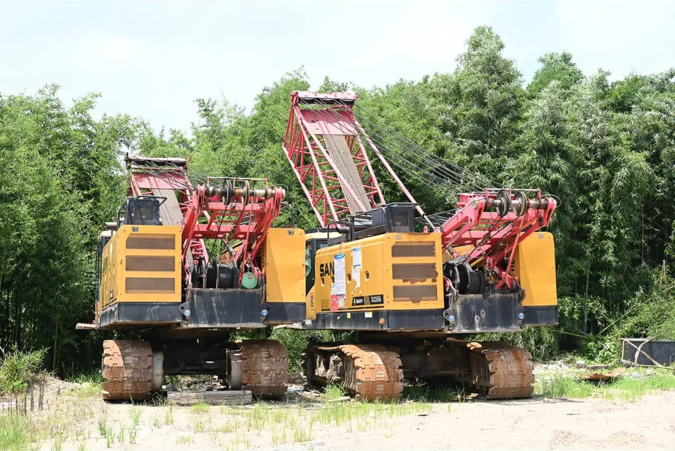 Grúa de Oruga Usada Sany Scc750A 75ton Grúa de Oruga
