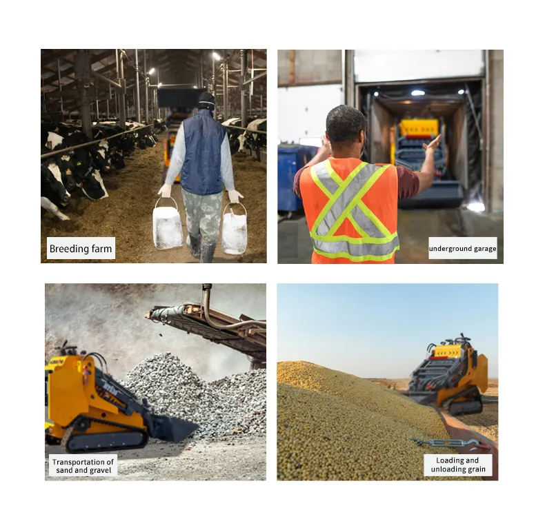 Euro5 CE EPA Fabricante de China Construcción Multifuncional Micro Rueda Pista Crawler Precio Usado Hidráulico Pequeño Mini Cargador de Orugas con Piezas de Accesorio