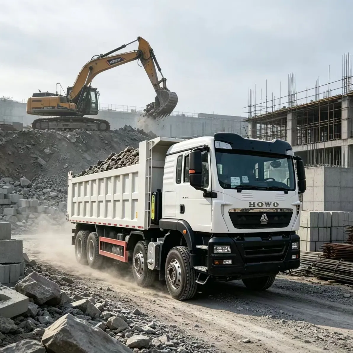 Camión Volquete Rígido 4X2 200HP 15 Toneladas para Pequeñas Granjas y Proyectos de Paisajismo