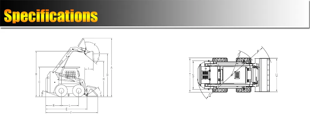 EPA Euro5 Construcción Usó Cargador Compacto de Ruedas Mini Skid Steer