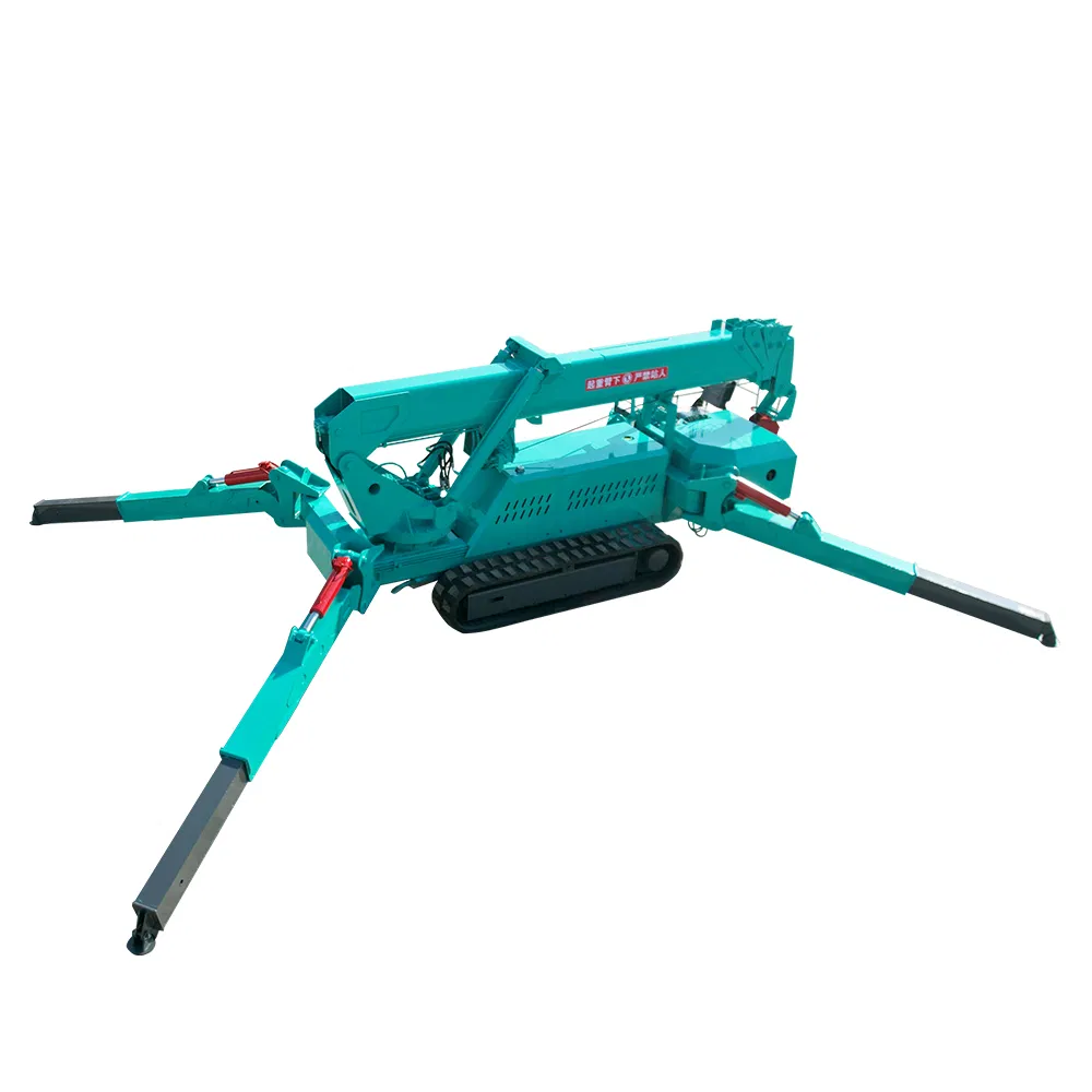 1.2ton 3ton 8ton 12t Nuevo Brazo Articulado Mini Crawler Telescópico 5-17m Grúas Móviles para Levantar Muebles Máquina Elevadora Eléctrica Mini Portátil Camión Usado Crawler Spide