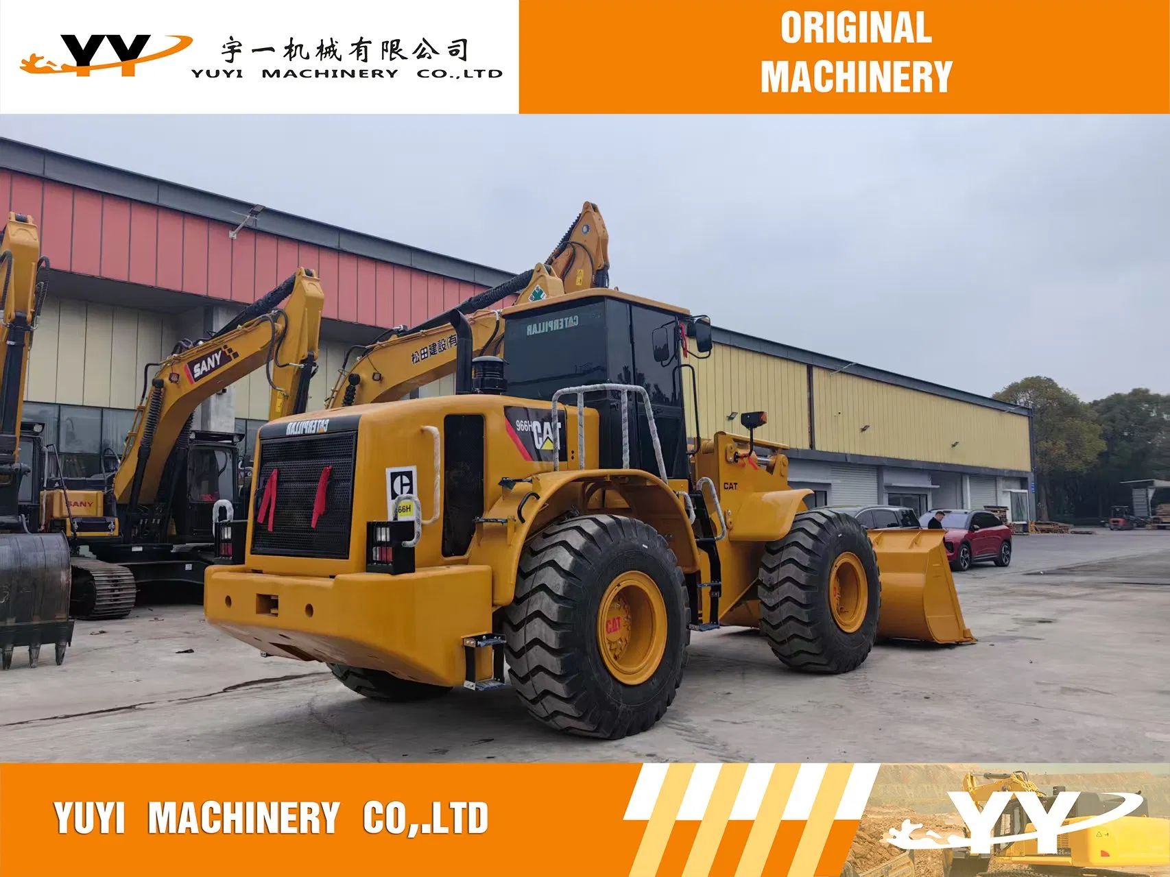Cargadora Caterpillar Cat 966h Usada 6 Toneladas Cargadora Original Cat 950h 950g 966g 966h 966f Máquina de Construcción de Segunda Mano de Alta Calidad