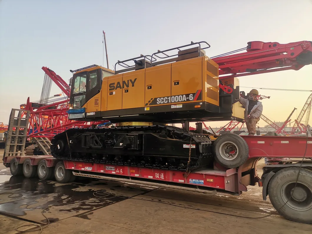 Sanny Oficialmente Certificado Usado 60 70 80 100 120 800t Grúa de Oruga Scc750A Scc8000A