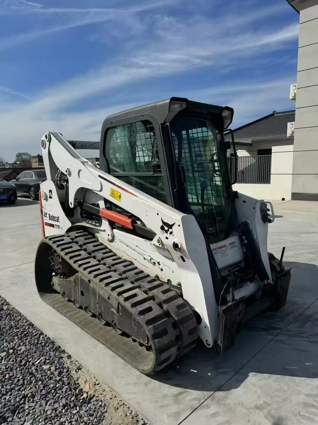 Cargadora de orugas Bobcat S770 usada, equipo pequeño de segunda mano, fabricada en EE. UU