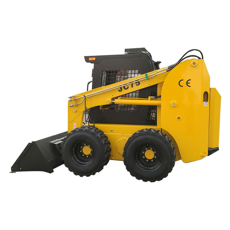 ISO RoHS EPA Usado 85HP 65HP 700kg 1000kg 1200kg Pequeña Cargadora de Orugas Diésel de Skid Steer para Granja Jardín de Alta Eficiencia con Accesorio de Cubo