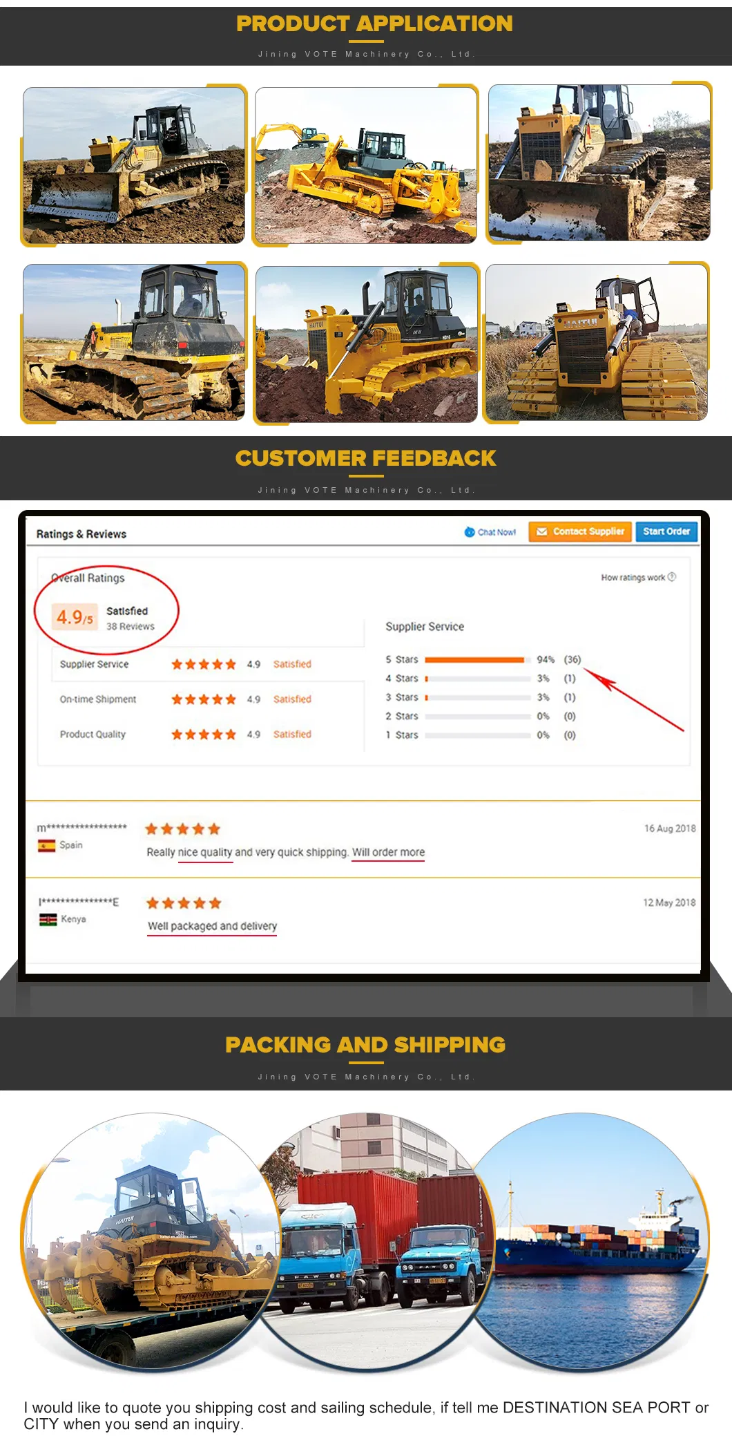 Consumo de combustible de bulldozer Caterpillar para pantano con piezas