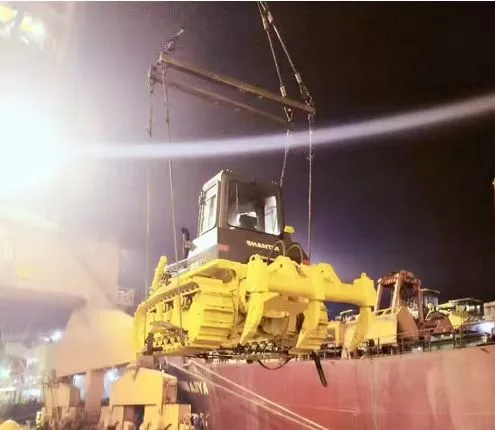 Sujeción y seguridad en el transporte de la topadora usada