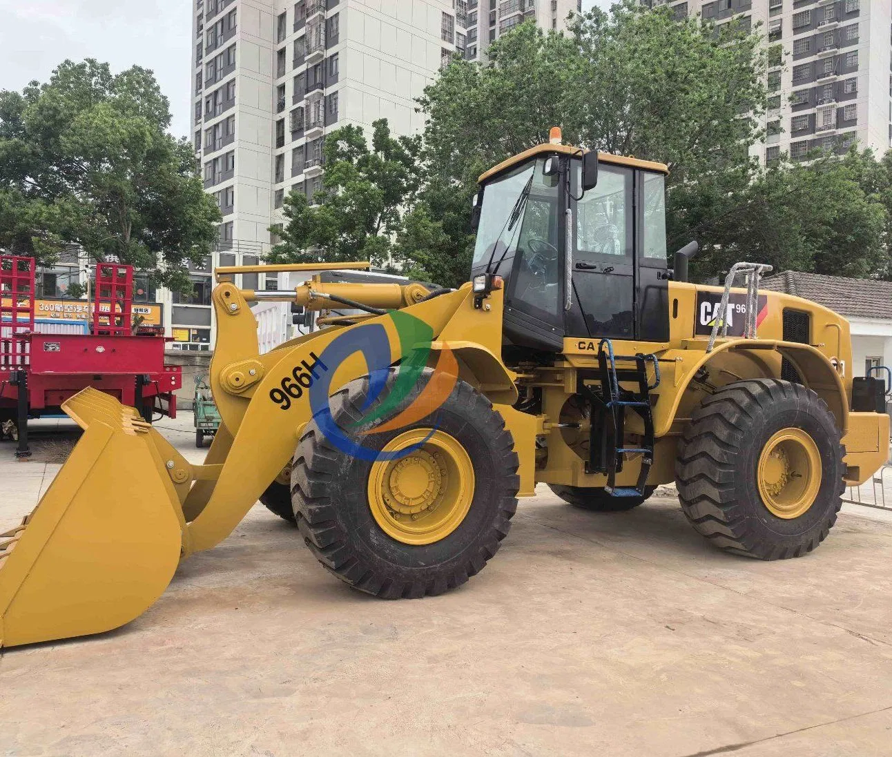 Cargadora de ruedas de segunda mano de bajo precio y alta calidad 966h maquinaria de construcción usada