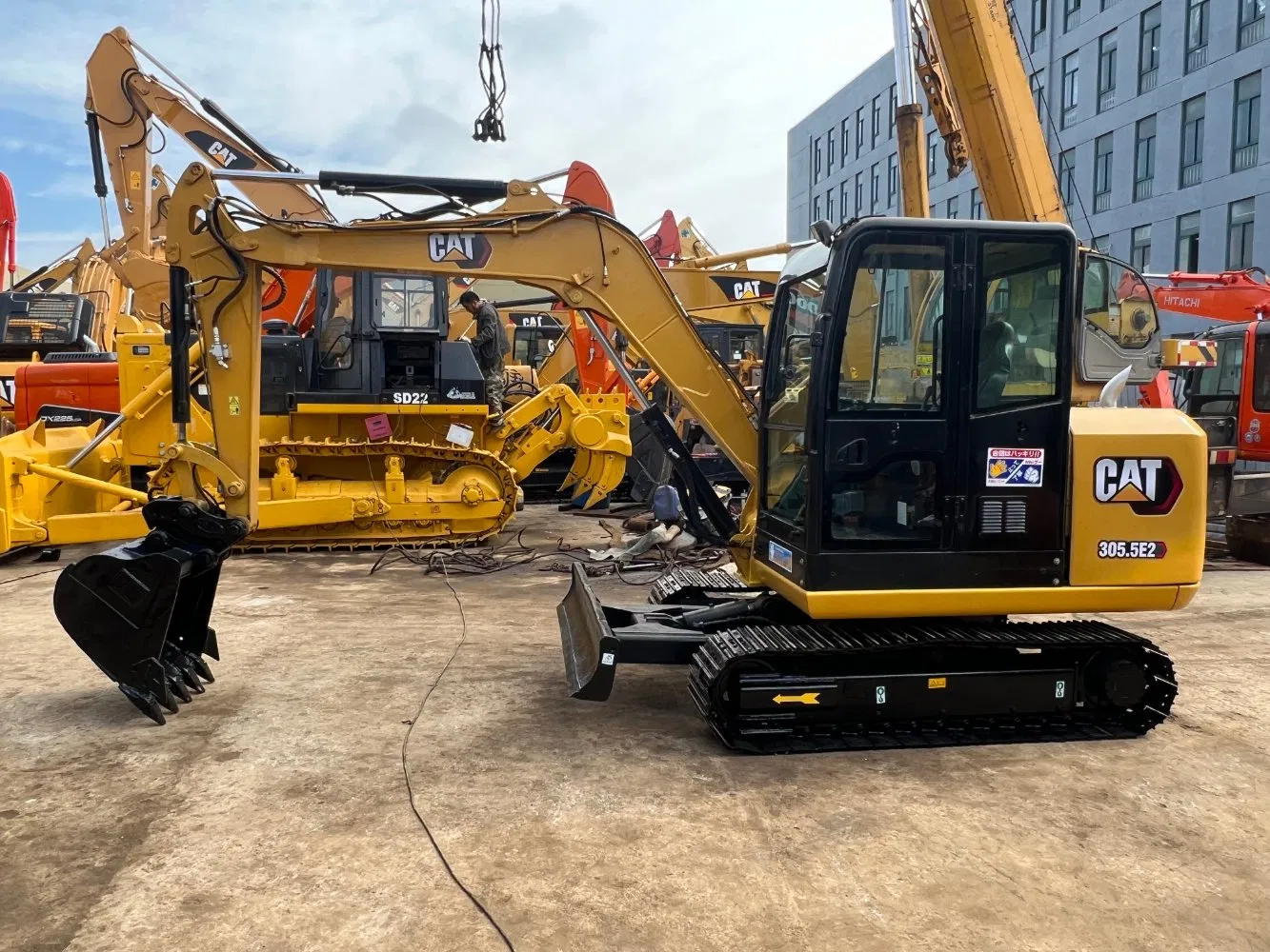 Buena Calidad Usada 5 Tonelada Mini Excavadora Cat305.5e2 Pequeña Excavadora Precio Barato en Venta en Shanghái China
