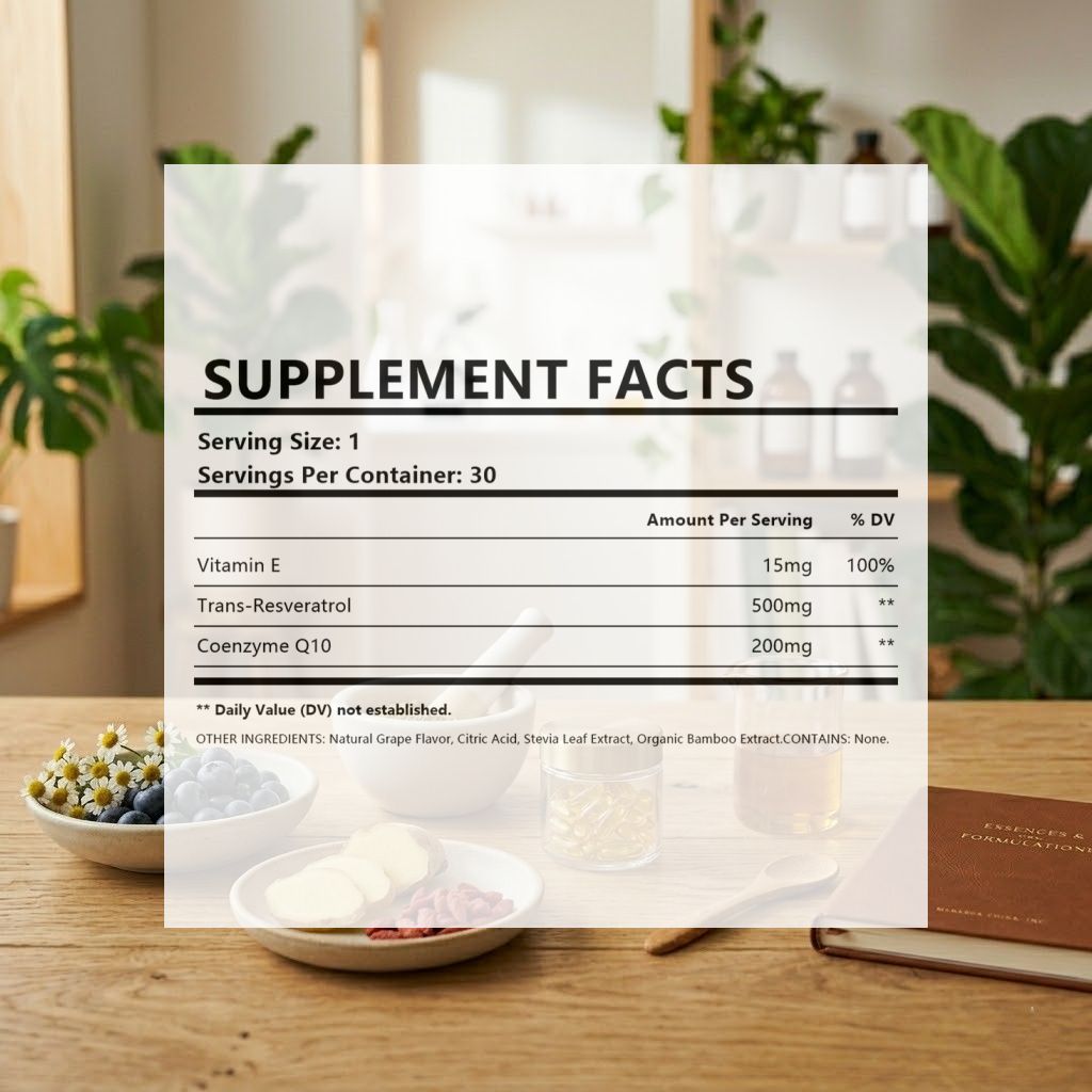 Wholesale Custom CoQ10 Resveratrol Powder Cellular Antioxidant Renewal Pure Raw Material Export Supplier
