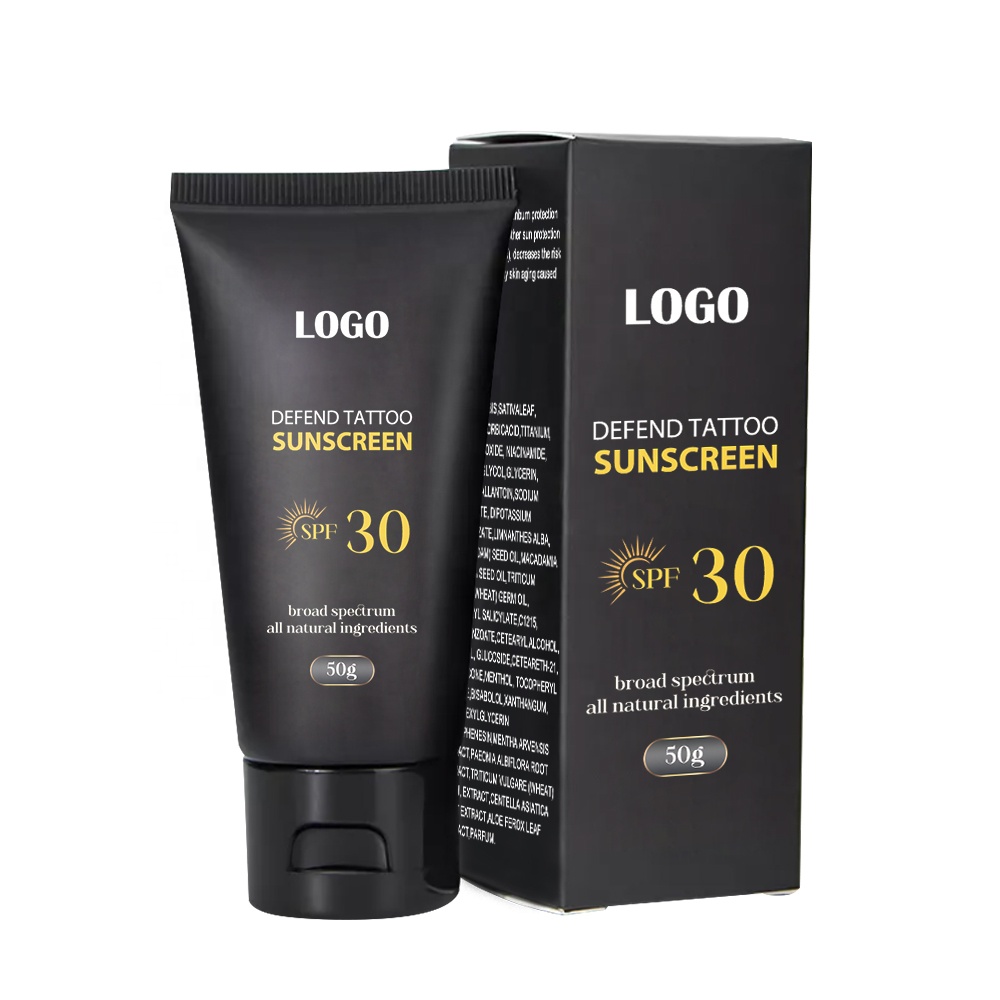 Before and After Tattoo Sunscreen