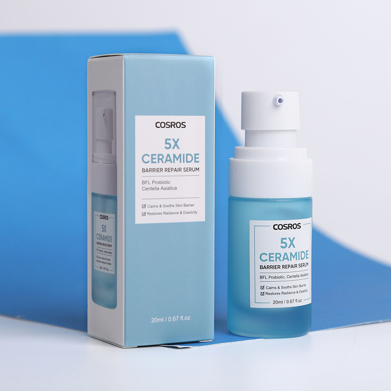 5X Ceramide Barrier Repair Serum Intense Hydration Skin Barrier Recovery Anti Aging Soothing Facial Serum for Dry Sensitive Skin