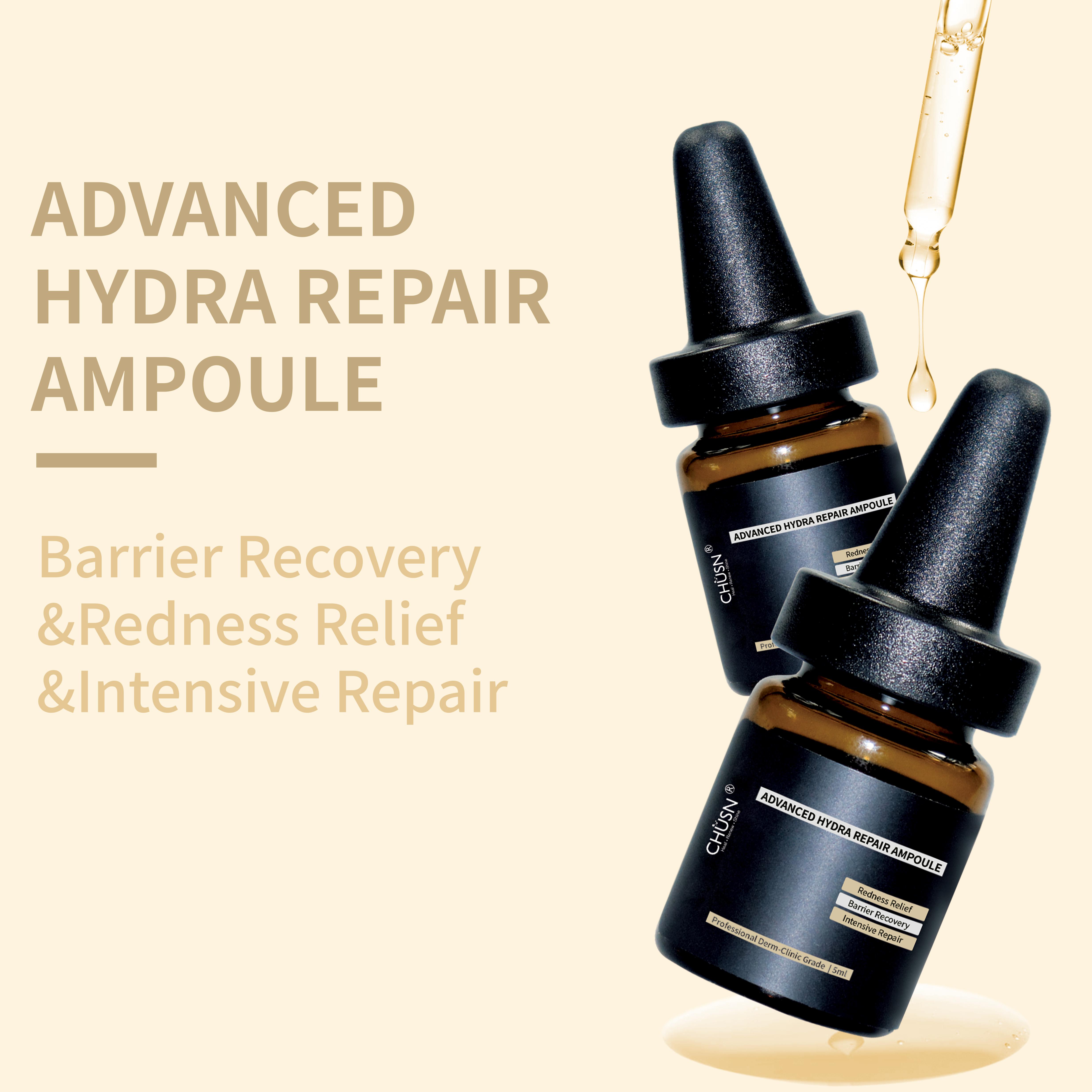 Advanced Hydra Repair Ampoule for Skin Barrier Recovery &amp; Redness Relief,Intensive Soothing Serum,Professional Derm-Clinic Grade