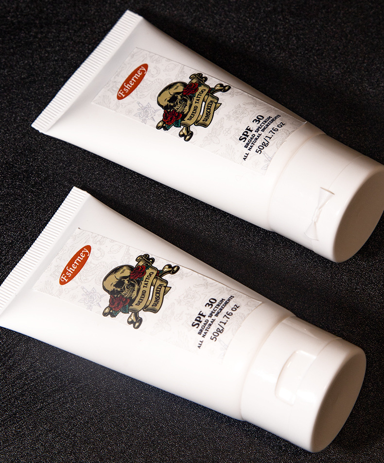 OEM Tattoo Care UVA/UVB Protection SPF 30+ Sunscreen Tattoo Aftercare SPF 50 Sunscreen Lotion