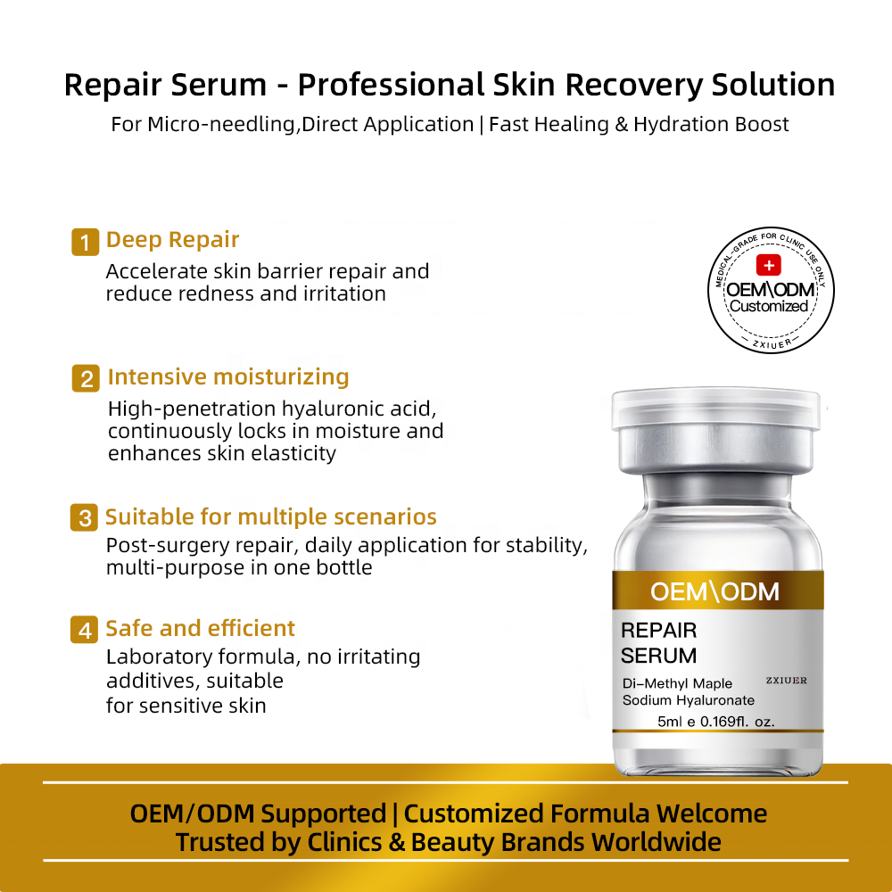 Professional Repair Serum 5ml - Skin Barrier Recovery &amp; Intensive Hydrating Serum With, Enhanced Penetration for Clinic Use