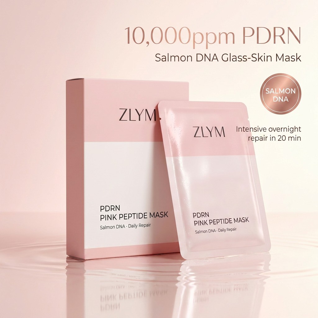 Repair PDRN Mask Salmon DNA Pink Peptide Barrier Strengthening Post Procedure Soothing Recovery Sheet Mask Facial