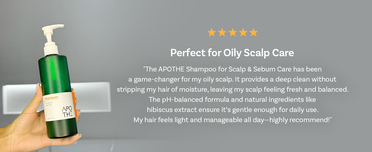 Apothe Sebum Control Shampoo Daily Use Care