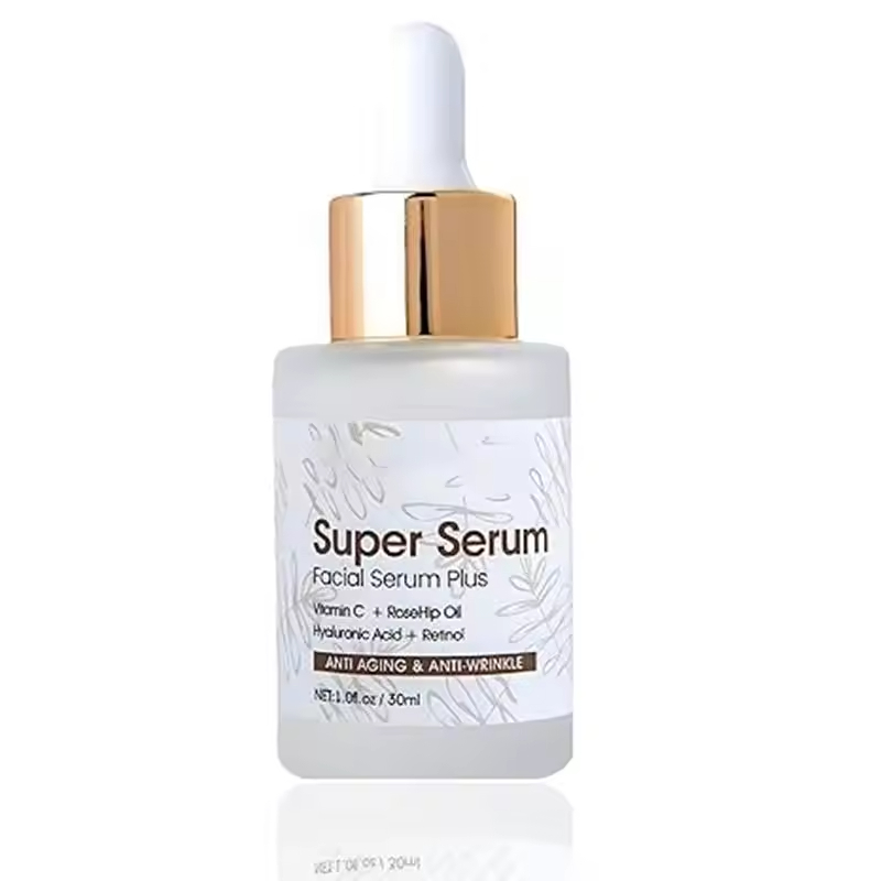 Private Label Hyaluronic Acid Rosehip Oil Serum Deep Hydration Skin Smoothing Facial Serum for Skincare