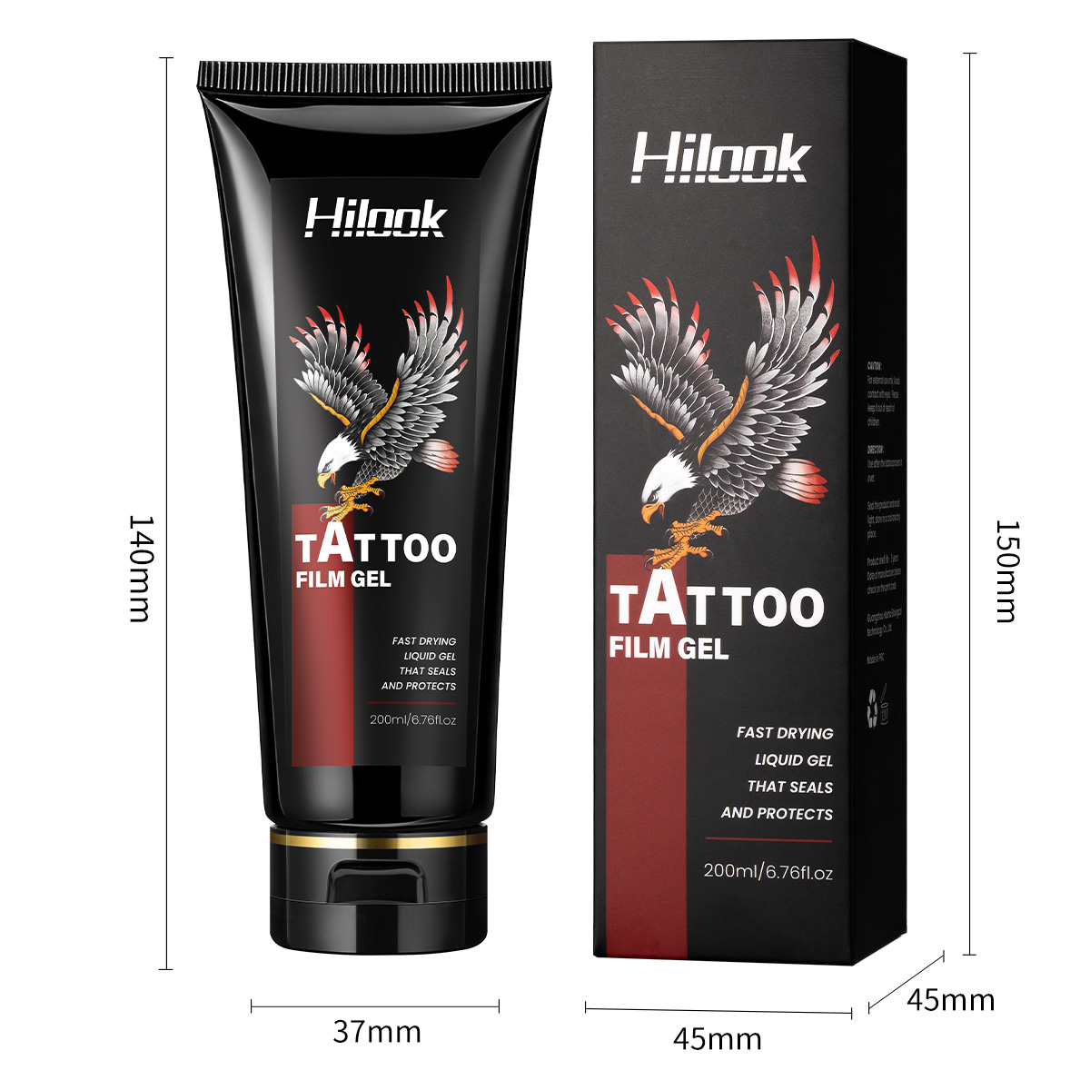 Transparent Protective Layer Skin Barrier Support Smooth Application Healing Repair Moisture Tattoo Aftercare Tattoo Film Gel