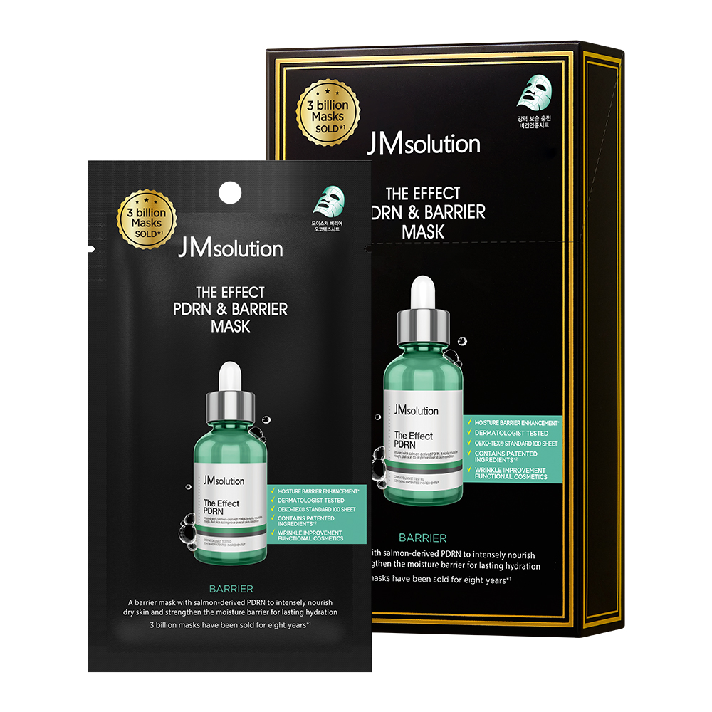 JMSOLUTION THE EFFECT PDRN BARRIER MASK Korean Made Skin Repair Sheet Mask For Damaged Barrier Recovery And Intense Hydration
