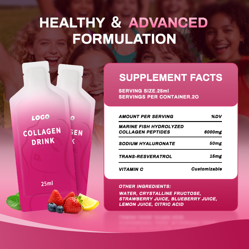 Glowing Brightening Skin Marine Collagen Powder Glutathione Beauty Milk Collagen Drink Marine Collagen Supplement for Skin