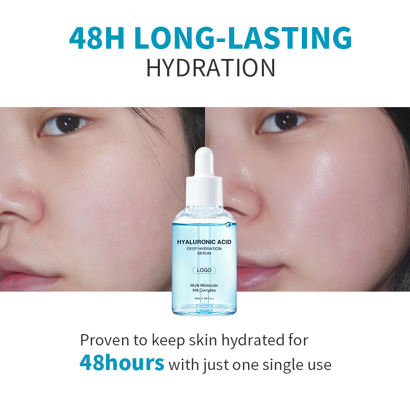 OEM Hydrating Moisturizing Soothing Repairing Deep Penetrating Plumping Anti Aging Brightening Pure Hyaluronic Acid Face Serum
