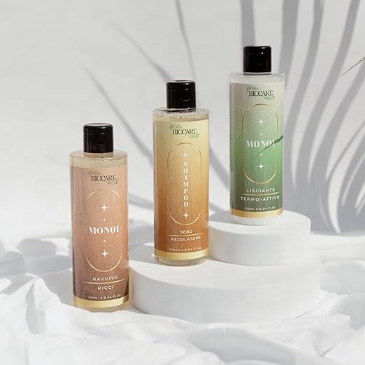 Sebum Regulating Nourishing Shampoo for Oily Hair Monoi Liquid Formula Paraben-Free 250ml Respects Hair Structure Provides