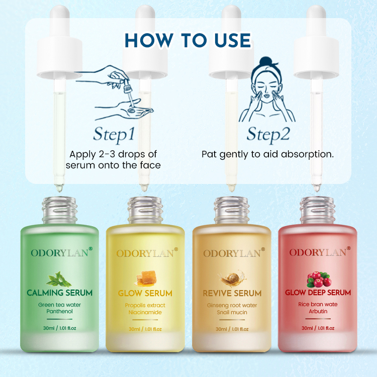 Calming Serum Green Tea Panthenol Soothing Moisturizing Sensitive Acne-Prone Skin Daily Korean Skin Care for Men and Women