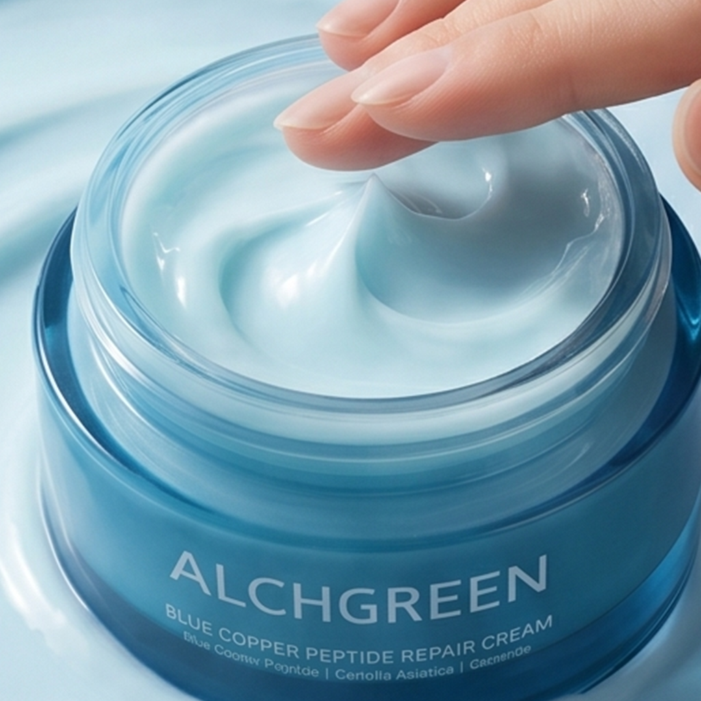 OEM ODM Private Label Deep Hydration Firming &amp; Lifting Daily Moisturizer Blue Copper Peptide Cream