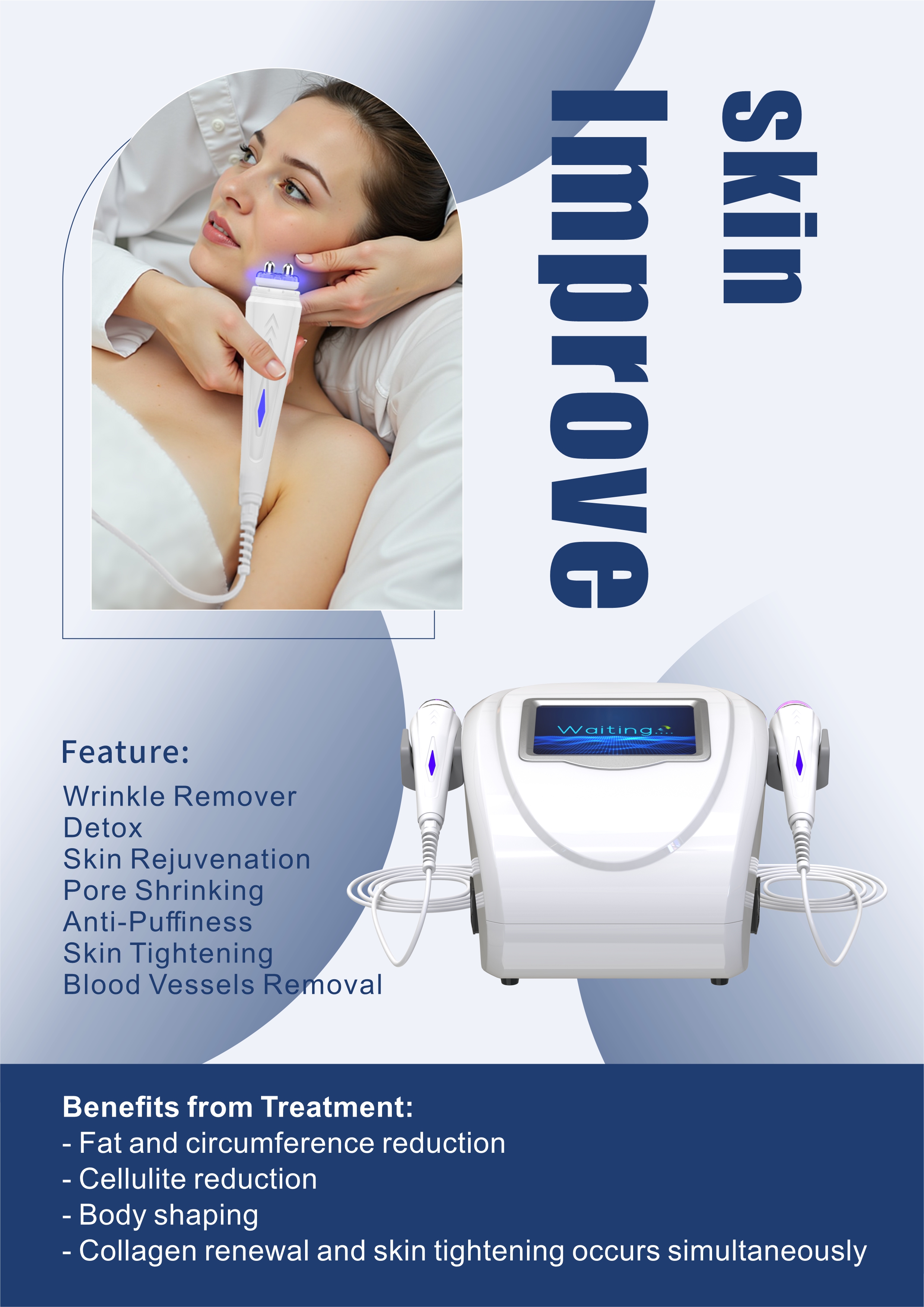 Multi-functional CO2 Oxygeno Bubble Facial Machine Collagen Induction Wrinkle Reduction Device Professional Use