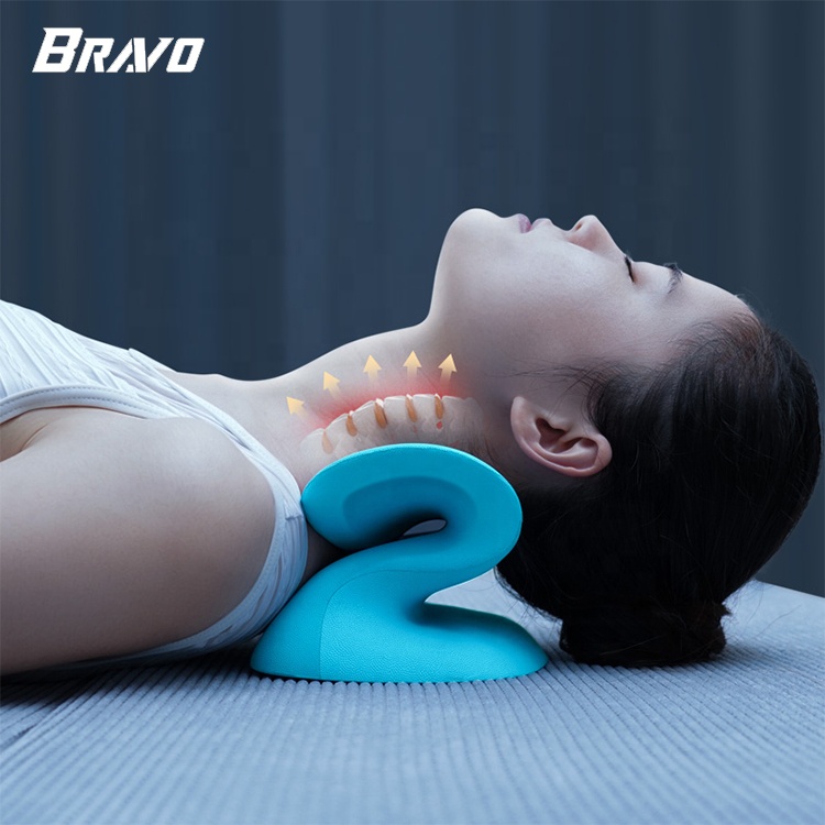 Bravo Orthopedic Shoulder Relaxer Neck Support Pain Relief Cervical Traction Device Foam-filled Neck Stretcher