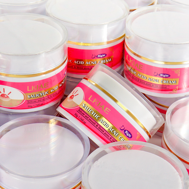 Private Label Face Anti Button Pore Minimizing Oil Control Anti Acne Pimples Remove Salicylic Acid Whitening Cream