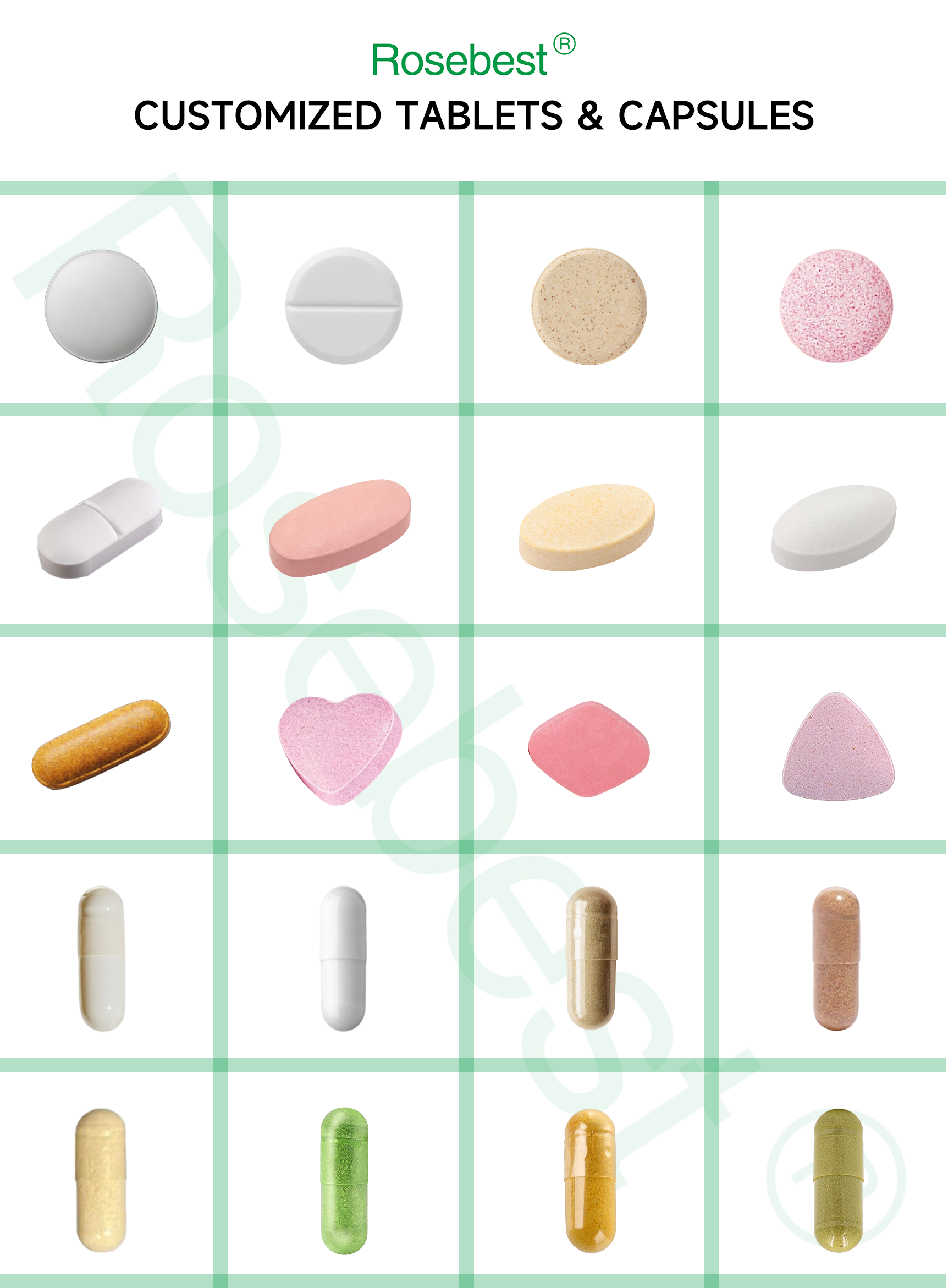 Rosebest Wholesale OEM Private Label 99% High-Potency 10mg Spermidine 3HCI Capsules Cellular Renewal &amp; Healthy Aging Supplement