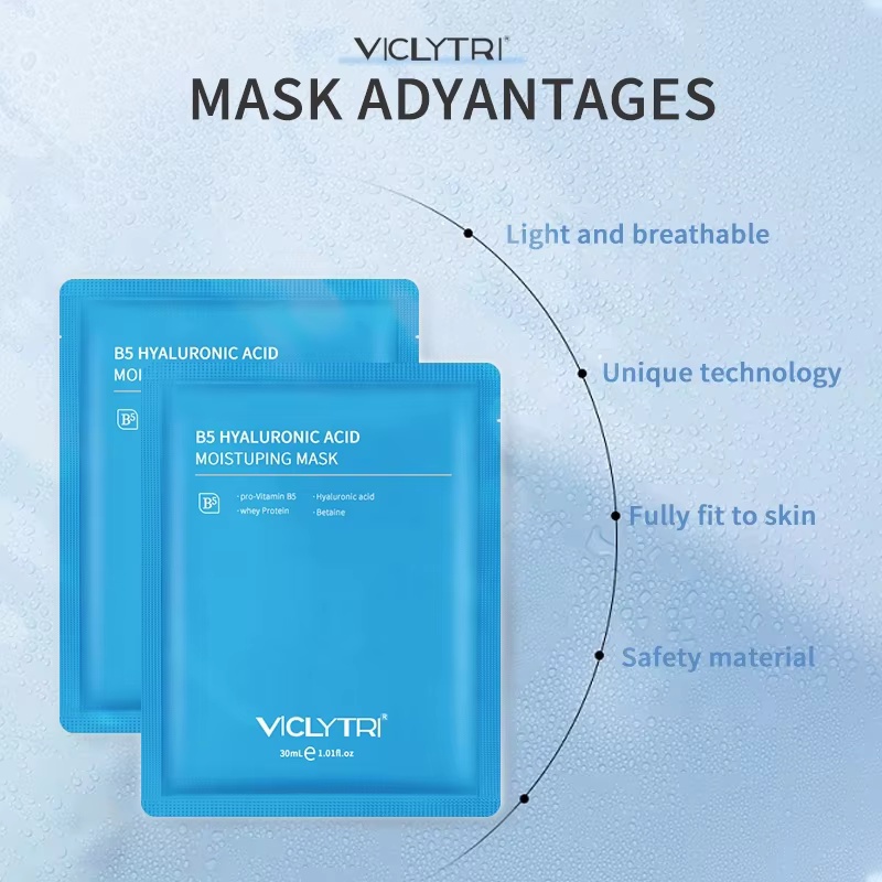 OEM/ODM Hydrating Overnight Hydrogel Sheet Centella Asiatica Hyaluronic Acid-Alcohol-Free Sensitive Skin Pore Minimizing