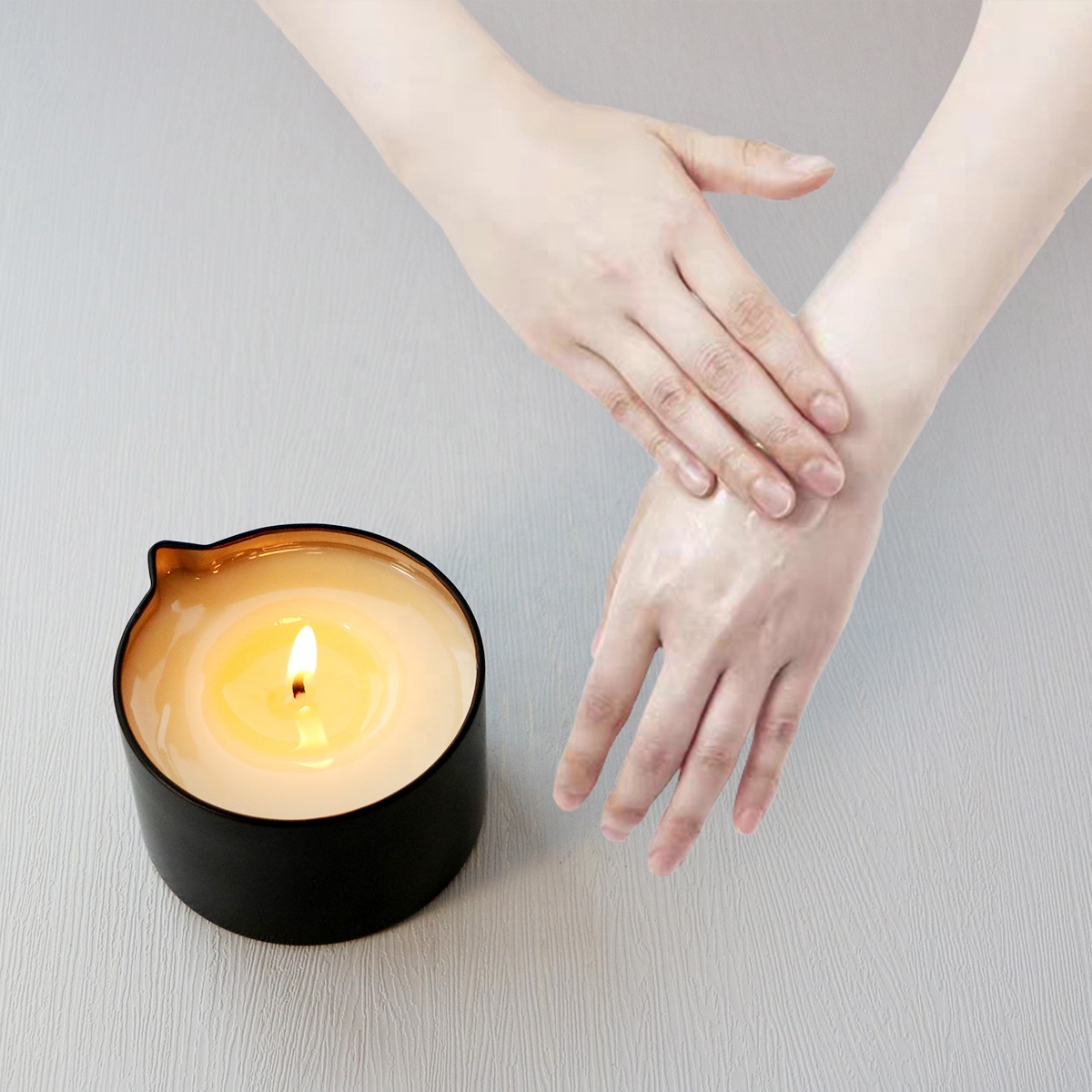 Soy Low Temp Massage Oil Candles Spa Therapy Body Oil Home Gift For Relaxation Or Self-Care
