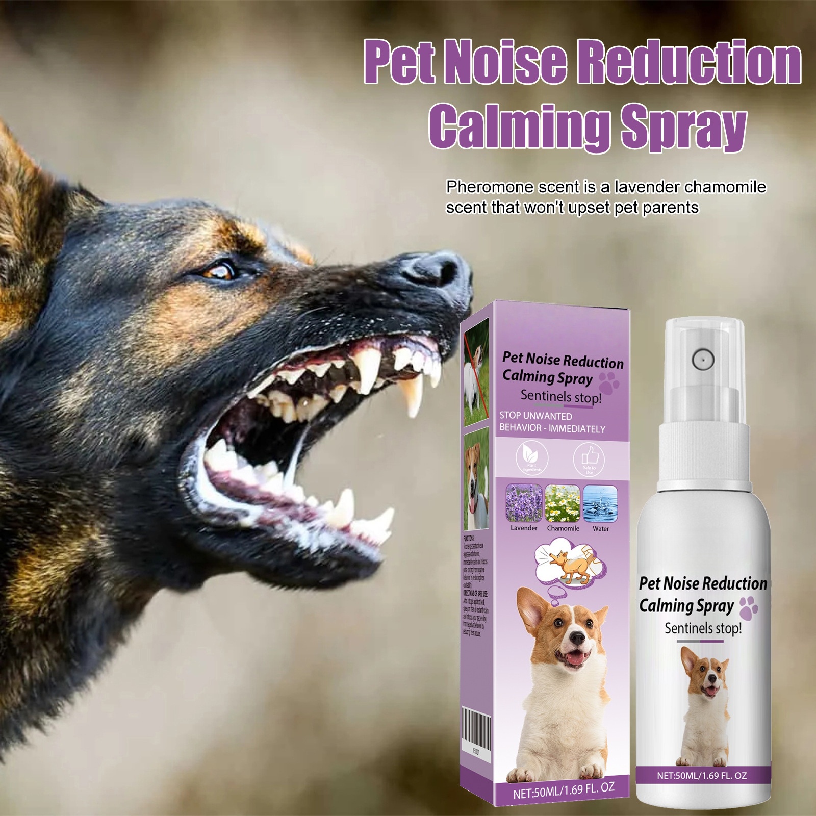 Natural Formula Calming Spray Relieve Tension Alleviate Anxiety with Gentle Ingredients