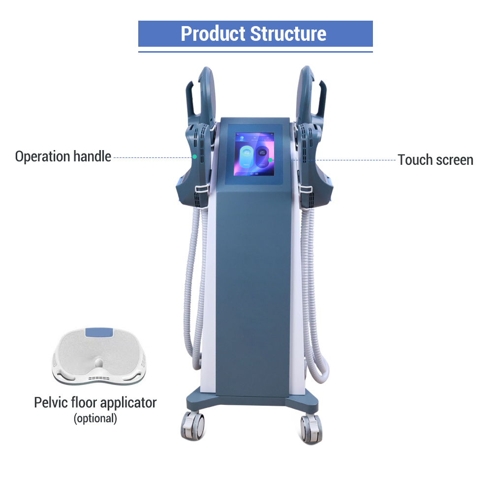 Promotion 2 / 4 Handles Skin Firming Muscle Stimulator Butt Lifting Body Building Neo Machine with Pelvic Floor Optional