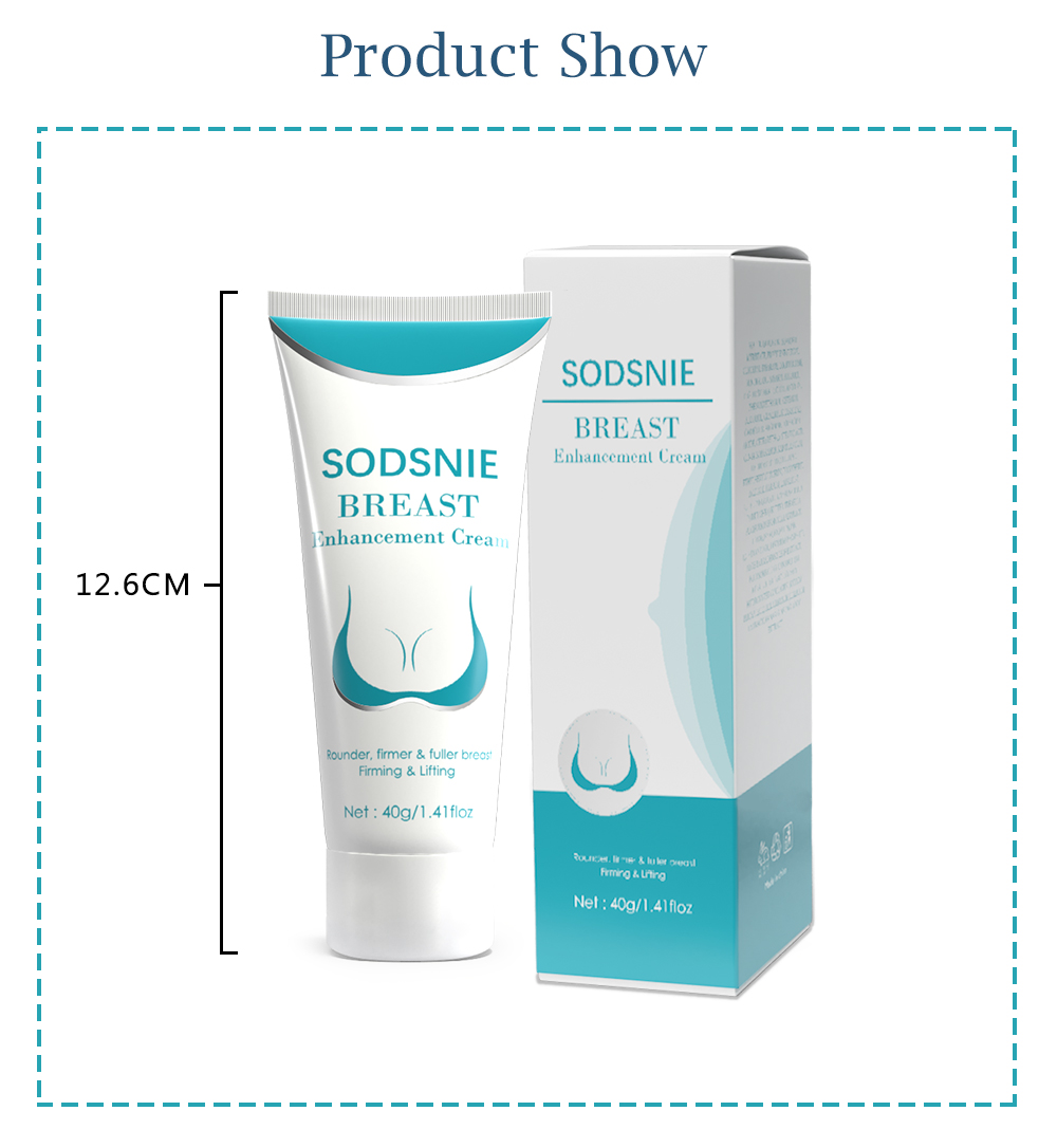 SODSNIE Herbal Breast Firming Cream Enlargement Lifting and Uplifting for Relaxation Massage Cream