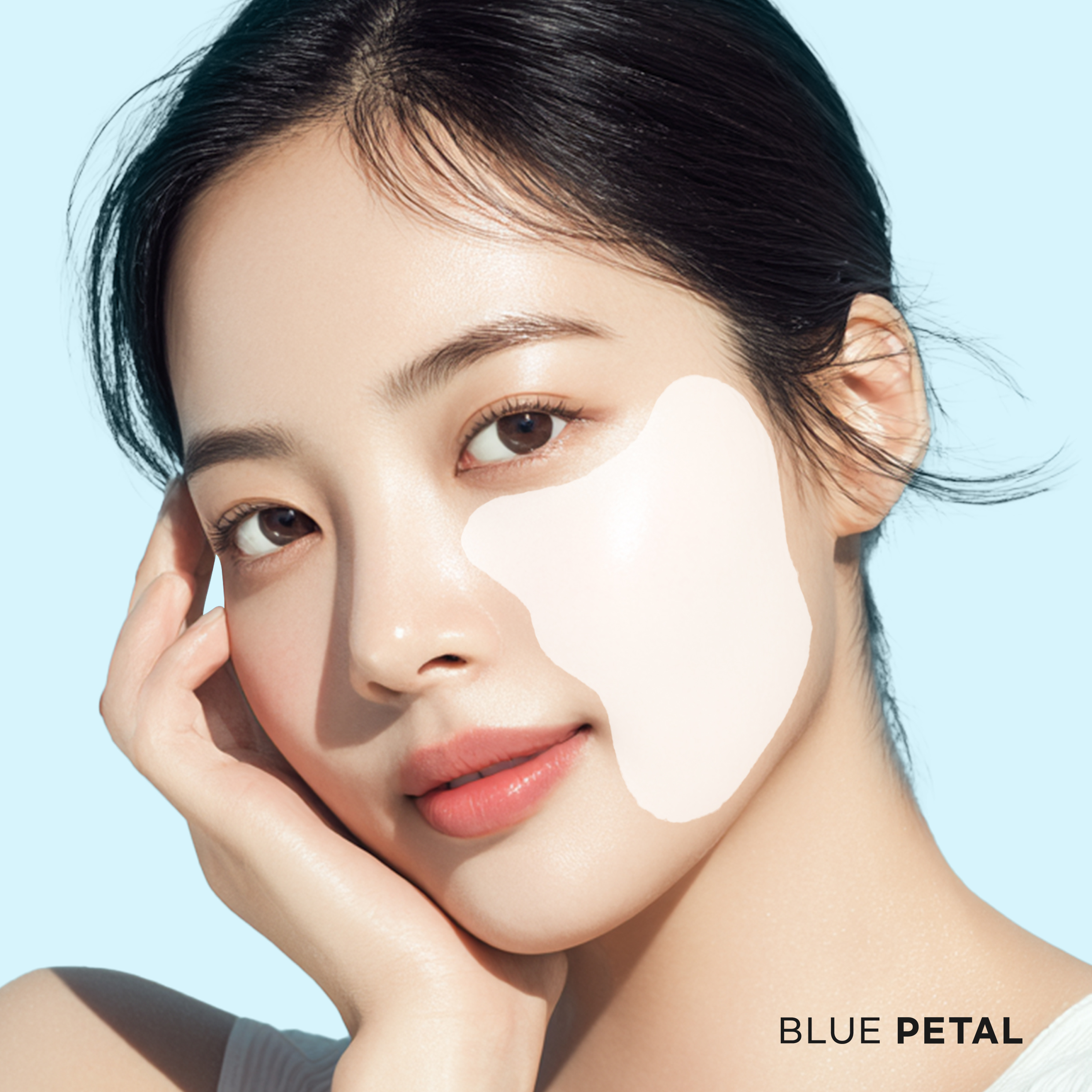 Blue Petal Cooling Hydrogel cheek Patch Soothing Calming Spot Patch Redness Relief Trouble Care Sensitive Skin Barrier Recovery