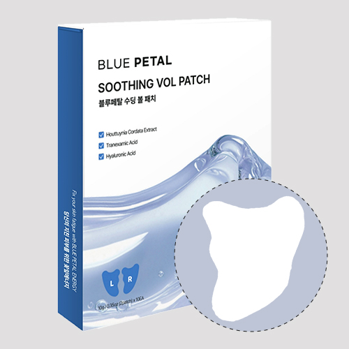 Blue Petal Cooling Hydrogel cheek Patch Soothing Calming Spot Patch Redness Relief Trouble Care Sensitive Skin Barrier Recovery