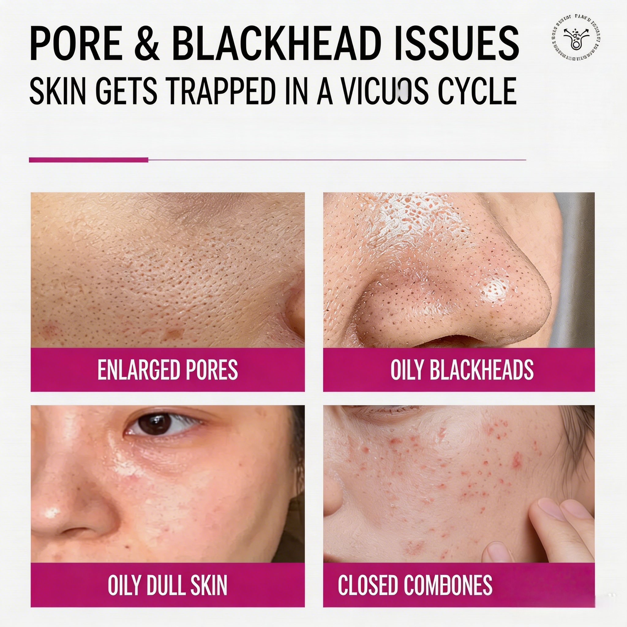 BHA Skin Balancing Pore Reducing Toner Face Open Pores Shrink Treatment Fast Sebum Control Pore Dilats Minimizing Serum OEM