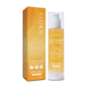 Organic Uv Protection Spf 50 Shimmer Oil Moisturizing Hydrating Broad Water Resistant Sun Shield After Sun Repair Body Oil
