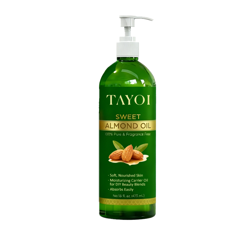 Fast-Absorbing Sweet Almond Oil Lightening Texture Vegan Jojoba Oil Sebum Secretion Regulating Essential Oil