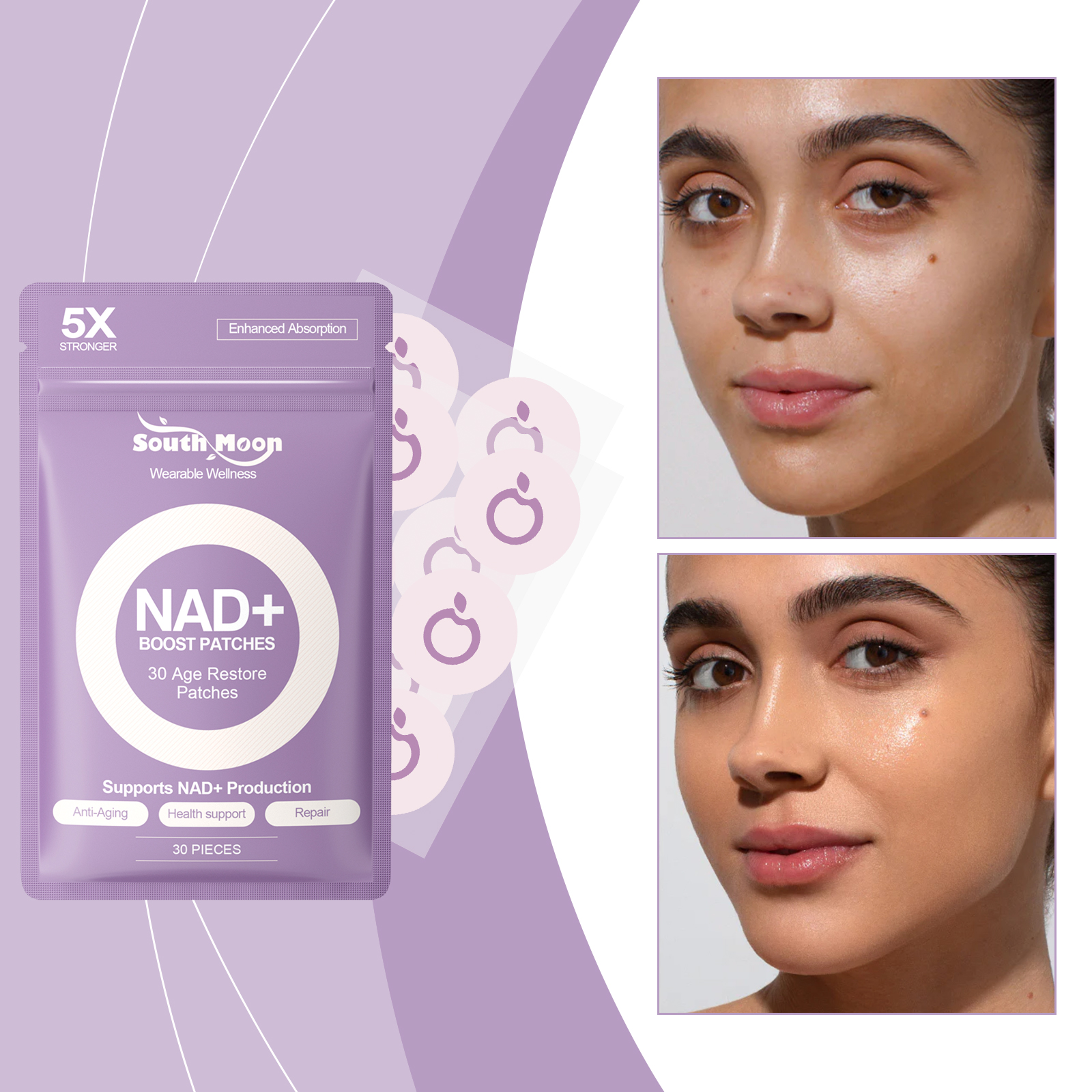 Soothing Herbal Repair Hydrating Patch to Strengthen Skin Barrier and Provide Gentle Moisture Body Care