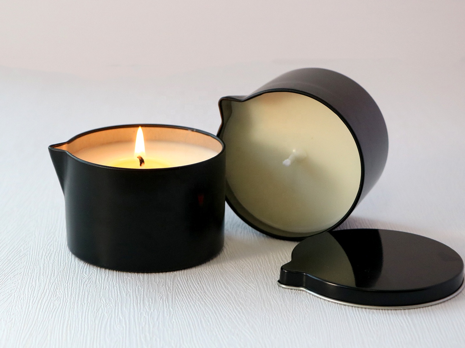 Soy Low Temp Massage Oil Candles Spa Therapy Body Oil Home Gift For Relaxation Or Self-Care