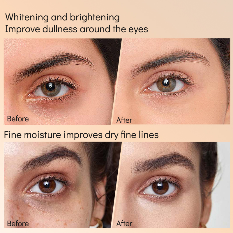Maycheer Organic Herbal Peptides Tightening Lifting Firming Dark Circles Anti Wrinkle Eye Bags Removal Turmeric Eye Care Cream