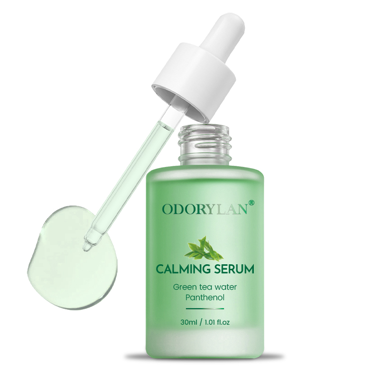 Calming Serum Green Tea Panthenol Soothing Moisturizing Sensitive Acne-Prone Skin Daily Korean Skin Care for Men and Women
